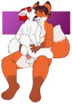  2018 anthro anus balls blush breasts brown_hair canine cowgirl_position cum cum_in_pussy cum_inside eyes_closed female fox fur hair male male/female mammal nude on_top os penetration penis pussy pussy_juice red_hair sex side_boob sitting vaginal vaginal_penetration white_fur 