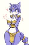  &lt;3 2018 anthro big_breasts blep blue_eyes blue_fur blue_hair blush bra breast_squish breasts canine cleavage clothed clothing female fox fur hair jewelry kemono krystal loincloth mammal melonleaf navel nintendo shoulder_pads simple_background smile solo sound_effects star_fox tongue tongue_out underwear video_games white_background 