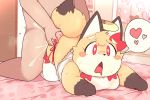  1girl fox furry open_mouth panties red_eyes rntn_wkwk solo underwear 