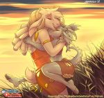  2018 5_fingers anthro caprine carrying cephalopod child clothed clothing cub curved_horn cute daughter day demigod detailed_background digital_media_(artwork) dreadlocks duo female gloria_(zummeng) goat happy hug hybrid lily_(zummeng) mammal marine mother mother_and_daughter open_mouth outside parent smile teeth tentacle_hair tentacles young zummeng 