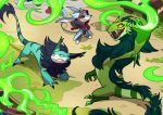  blitzdrachin daenanguis dragon emeral emerald_dragon fire goldyura grass invalid_tag lamneus lizard magic mane reptile retter scalie yori 