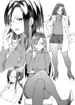  commentary_request earrings glasses jewelry justice_gakuen labcoat long_hair minazuki_kyouko monochrome mushi024 pantyhose pencil_skirt pendant ribbed_sweater shiritsu_justice_gakuen skirt sweater turtleneck 