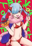  bikini cleavage halloween horns swimsuits takigawa_noa yamada-kun_to_7-nin_no_majo yoshikawa_miki 