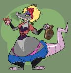  cigarette clothing female flannel_shirt mammal marsupial moonshine opossum redneck shorts solo toonvasion 