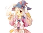  animal_ears breasts bunny_ears crablettes dress hat irisu_kyouko irisu_shoukougun! long_hair red_eyes silver_hair solo third-party_source white_hair witch_hat 