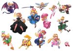  adapted_costume aiming angel_wings animal_ears black_dress blonde_hair blooper blue_eyes bodysuit bowsette breathing_fire captain_falcon claws crown donkey_kong donkey_kong_(series) dress f-zero fangs fire fox_ears fox_mccloud fox_tail full_body ganondorf genderswap gun handgun hat horns inkling john_su kid_icarus kirby kirby_(series) link looking_at_viewer mario_(series) metroid mini_crown multiple_girls necktie new_super_mario_bros._u_deluxe overall_skirt pikachu pit_(kid_icarus) plant pokemon princess_peach purple_dress ridley salute scarf serious sharp_teeth shield smile splatoon_(series) splattershot_(splatoon) star_fox super_crown super_mario_bros. super_smash_bros. super_smash_bros._ultimate sword tail teeth tentacle_hair the_legend_of_zelda tongue tongue_out transparent_background vines weapon wings yoshi 