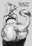  anus big_butt butt digital_media_(artwork) female ironwood looking_back mother open_mouth parent pussy rear_view sergal smile wide_hips 