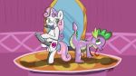  cutie_mark duo equine friendship_is_magic horn intersex jbond lube male mammal my_little_pony penis spike_(mlp) sweetie_belle_(mlp) unicorn 