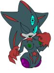  2018 alien anthro big_breasts black_arms breasts claws clitoris digital_media_(artwork) fan_character female floating green_nipples legless markings nipples nude pussy solo sonic_(series) suspended_in_midair teal_eyes video_games zoner 