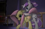  3d_(artwork) age_difference animated balls butt dickgirl dickgirl/female digital_media_(artwork) equine female feral fishimira fluttershy_(mlp) friendship_is_magic from_behind_position horn infidelity intersex intersex/female mammal my_little_pony pegasus penis sex thrusting twilight_sparkle_(mlp) twilight_velvet_(mlp) unicorn voyeur wings 