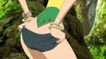  1girl animated animated_gif ass ass_focus ass_shake bracelet dressing forest gluteal_fold hips jewelry lots_of_jewelry nami_(one_piece) nature one_piece one_piece:_strong_world short_shorts shorts thick_thighs thighs wide_hips 