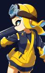  asymmetrical_hair blonde_hair breasts from_side goggles goggles_on_head hazime_no1 highres ink_tank_(splatoon) inkling jacket long_hair md5_mismatch shorts small_breasts solo splatoon_(series) splatoon_2 very_long_hair yellow_eyes 