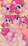  &lt;3 &lt;3_eyes ball_suck balls comic cum cum_in_mouth cum_inside cum_string equine erection fellatio female feral friendship_is_magic horse human licking male male/female mammal manifest_harmony my_little_pony nipples oral penis pinkie_pie_(mlp) pony saliva sex sucking text tongue tongue_out 