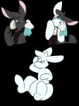  ambiguous_gender black_background disembodied_hand hypnosis lagomorph male mammal mind_control rabbit scarf scotch_hideyoshi simple_background sponge the_truth transformation washcloth ych 