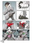  aji cervine clothing comic male mammal mind_control reindeer rubber thong transformation 