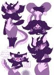  anthro blush cat duo feline female floraverse heterochromia inner_ear_fluff irootie jupet_(floraverse) lily_(floraverse) mammal nude purple_eyes sign teeth 