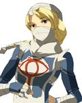  androgynous bandages blonde_hair braid long_hair mask muse_(rainforest) red_eyes reverse_trap sheik solo surcoat the_legend_of_zelda the_legend_of_zelda:_ocarina_of_time 