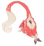  2018 anthro anus ass_up backsack balls big_anus butt claws digital_media_(artwork) fluffy fur hyper hyper_anus lying male mammal nude on_ground presenting presenting_hindquarters raised_tail raptoral raptoral_(character) red_fur sergal simple_background smile solo thick_thighs toe_claws white_background 