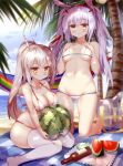  animal_ears ayanami_(azur_lane) azur_lane bikini cafe_pretor laffey_(azur_lane) swimsuits 