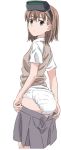  diaper from_behind miniskirt misaka_imouto skirt small_breasts to_aru_kagaku_no_railgun to_aru_majutsu_no_index tokiwadai_school_uniform 