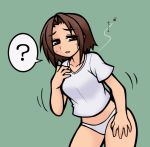  2016 ? ambiguous_gender arthropod bite brown_eyes brown_hair clothing confusion duo female female_focus hair hikagenootimsya human insect mammal mosquito panties sequence simple_background solo_focus transformation underwear 