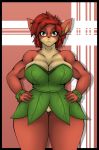  anthro big_breasts breasts cervine cleavage clothed clothing elora female jimjamdoodles mammal thick_thighs 