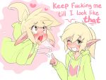  &lt;3 animated blush clothed clothing elf fan_character girly hoodie hoodie_(artist) humanoid max_(hoodie) not_furry solo 