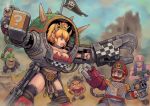  3boys abs armor axe blonde_hair bowser_jr. bowsette breasts bullet_bill commentary_request crown dynamite earrings epaulettes exoskeleton facial_hair flag game_boy goomba handheld_game_console hat horns imperium_of_man jewelry kensaint large_breasts mario mario_(series) mechanical_arm monocle mouth_hold multiple_boys mustache new_super_mario_bros._u_deluxe open_mouth orkz pointy_ears ponytail red_eyes sharp_teeth spiked_tail spikes super_crown tail teeth the_legend_of_zelda toad triforce vest warhammer_40k 