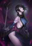  1girl black_hair breasts large_breasts samurai_spirits shiki_(samurai_spirits) sideboob snk tagme 