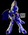  anthro bat black_background blue_eyes boots breasts clothing english_text female footwear fur gloves is_(artist) makeup mammal rouge_the_bat simple_background solo sonic_(series) text video_games white_fur wings 