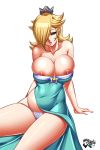  blonde_hair breasts crown huge_breasts image_sample jadenkaiba mario_(series) nipples pixiv_sample rosetta_(mario) super_mario_bros. super_mario_galaxy 