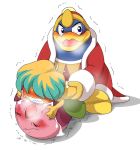  2015 blue_eyes blush cum group group_sex king_dedede kirby kirby_(series) male male/male nintendo pasaran sex sweat tuff video_games 