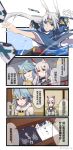  animal_ears ayanami_(azur_lane) azur_lane chinese clothes_writing comic commentary dress fubuki_(azur_lane) hair_ornament highres hiryuu_(azur_lane) japanese_clothes lockpick sailor_dress shirt t-shirt translated xiujia_yihuizi 