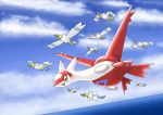  ambiguous_gender feral latias legendary_pok&eacute;mon nintendo pasaran pok&eacute;mon pok&eacute;mon_(species) video_games wingull yellow_eyes 