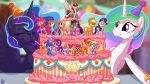  2017 apple_bloom_(mlp) applejack_(mlp) cake derpy_hooves_(mlp) dragon equestria_girls equine female feral fluttershy_(mlp) food friendship_is_magic hat horn horse lauren_faust_(character) mammal my_little_pony party_hat pegasus pinkie_pie_(mlp) pirill-poveniy pony princess_celestia_(mlp) princess_luna_(mlp) rainbow_dash_(mlp) rarity_(mlp) scootaloo_(mlp) smile spike_(mlp) starlight_glimmer_(mlp) sunset_shimmer_(eg) sweetie_belle_(mlp) trixie_(mlp) twilight_sparkle_(mlp) winged_unicorn wings 