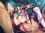  aqua_hair censored curvy makishima_ayame taimanin_asagi_battle_arena zol 