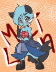  4_fingers anthro blush breasts clothed clothing cute dewott digital_media_(artwork) female feral grey_eyes looking_at_viewer mammal mei_lin mustelid navel nintendo pocketmew pok&eacute;mon pok&eacute;mon_(species) simple_background solo standing video_games 