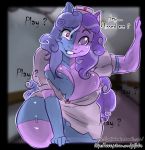  2018 arnachy breasts cleavage clothed clothing dialogue english_text equine female friendship_is_magic horse mammal my_little_pony nurse pony screw_loose_(mlp) screwball_(mlp) split_personality stitched_together stitches text torn_clothing 