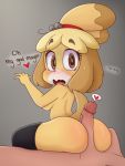  &lt;3 2018 animal_crossing anthro big_butt big_eyes big_penis black_legwear black_nose blush breasts brown_eyes brown_fur butt canine clothing colored dialogue digital_drawing_(artwork) digital_media_(artwork) dog duo english_text erection eyelashes female fur hair hair_decoration hairband hearlesssoul hi_res hot_dogging human human_on_anthro humanoid_penis interspecies isabelle_(animal_crossing) legwear looking_at_viewer looking_back male male/female mammal navel nintendo nude open_mouth penis raised_tail sex shih_tzu shine simple_background sitting solo_focus stockings surprise sweat text thick_thighs thigh_highs tongue vein veiny_penis video_games voluptuous white_fur wide_hips yellow_fur 