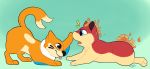  2_tails ambiguous_gender boop bui buizel eon feral fire kaiizree multi_tail nintendo pok&eacute;mon pok&eacute;mon_(species) quilava tongue tongue_out video_games 