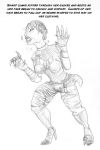  arania claws clothed clothing experiment fangs female glass humanoid mad_scientist mammal monochrome reptile scalie sketch solo standing torn_clothing transformation 