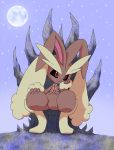  ambiguous_gender anthro bottomless chair clothed clothing lopunny moon nintendo pasaran pok&eacute;mon pok&eacute;mon_(species) red_eyes solo throne video_games 