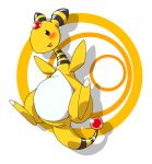  ambiguous_gender ampharos blush nintendo pasaran pok&eacute;mon pok&eacute;mon_(species) simple_background solo video_games white_background 