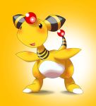  ambiguous_gender ampharos gradient_background nintendo pasaran pok&eacute;mon pok&eacute;mon_(species) simple_background solo video_games yellow_background 