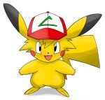  ambiguous_gender ashchu hat_only nintendo pasaran pikachu pok&eacute;mon pok&eacute;mon_(species) simple_background solo video_games white_background 