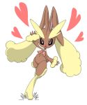  &lt;3 ambiguous_gender anthro bottomless clothed clothing lopunny nintendo pasaran pink_eyes pok&eacute;mon pok&eacute;mon_(species) simple_background solo video_games white_background 