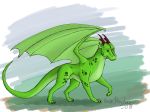  dragon eronpendragon feral hexdragon_(character) horn simple_background solo 