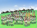  akiyama_yukari bal_(uqdf) breasts caesar_(girls_und_panzer) caterpillar_tracks char_b1 cloud commentary_request day emblem erwin_(girls_und_panzer) everyone girls_und_panzer gotou_moyoko grass ground_vehicle highres hoshino_(girls_und_panzer) isobe_noriko isuzu_hana jagdpanzer_38(t) kadotani_anzu kawanishi_shinobu kawashima_momo kondou_taeko konparu_nozomi koyama_yuzu long_hair m3_lee maruyama_saki military military_vehicle momogaa motor_vehicle multiple_girls nakajima_(girls_und_panzer) nekonyaa nishizumi_miho ooarai_(emblem) ooarai_school_uniform oono_aya oryou_(girls_und_panzer) panzerkampfwagen_iv piyotan reizei_mako saemonza sakaguchi_karina sasaki_akebi sawa_azusa short_hair sky smile sono_midoriko sturmgeschutz_iii suzuki_(girls_und_panzer) takebe_saori tank tiger_(p) tsuchiya_(girls_und_panzer) type_3_chi-nu type_89_i-gou utsugi_yuuki yamagou_ayumi 