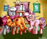  absurd_res anibaruthecat anus blush butt crying cub cutie_mark diamond_tiara_(mlp) earth_pony equine eyes_closed eyewear female feral friendship_is_magic glasses group hi_res hooves horse inside mammal my_little_pony pegasus pony pussy scootaloo_(mlp) silver_spoon_(mlp) tears underhoof wings young 