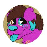  2017 canine cassmutt dog floppy_ears fur headshot icon mammal may825 pink_fur portrait toony 